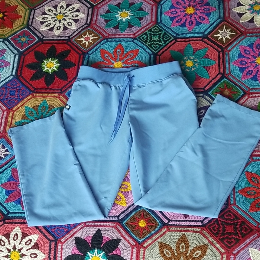 Jaanuu Sky Blue Scrub Bottoms Sz XS